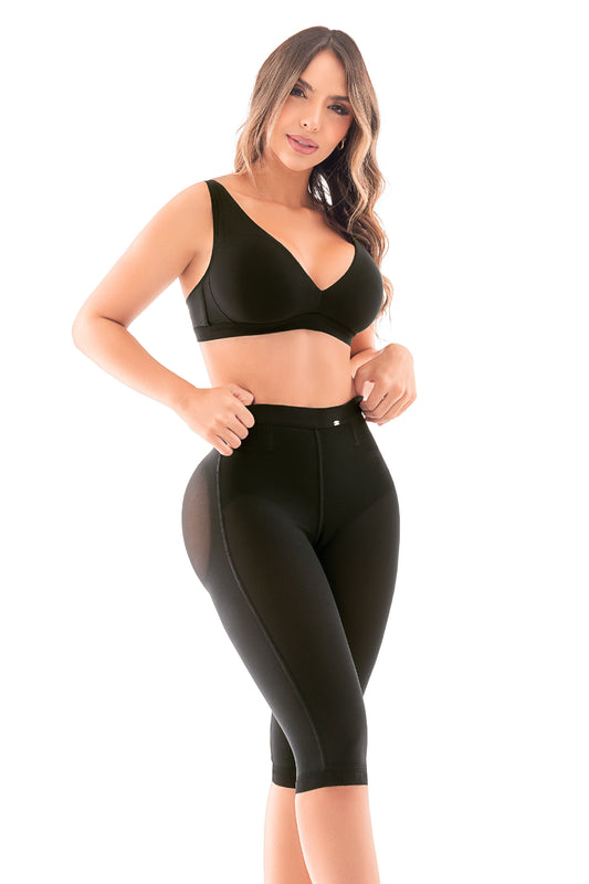 - Panty largo SMI04002 lifting extra natural
- Vista trasera panty invisible glúteos definidos
- Detalle panty largo encaje siliconado muslos