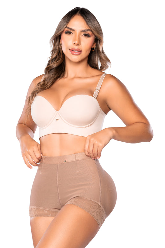 - Panty cachetero SMI04027 triple lifting extra
- Vista trasera panty ultrainvisible efecto natural
- Panty control abdomen encaje invisible 
