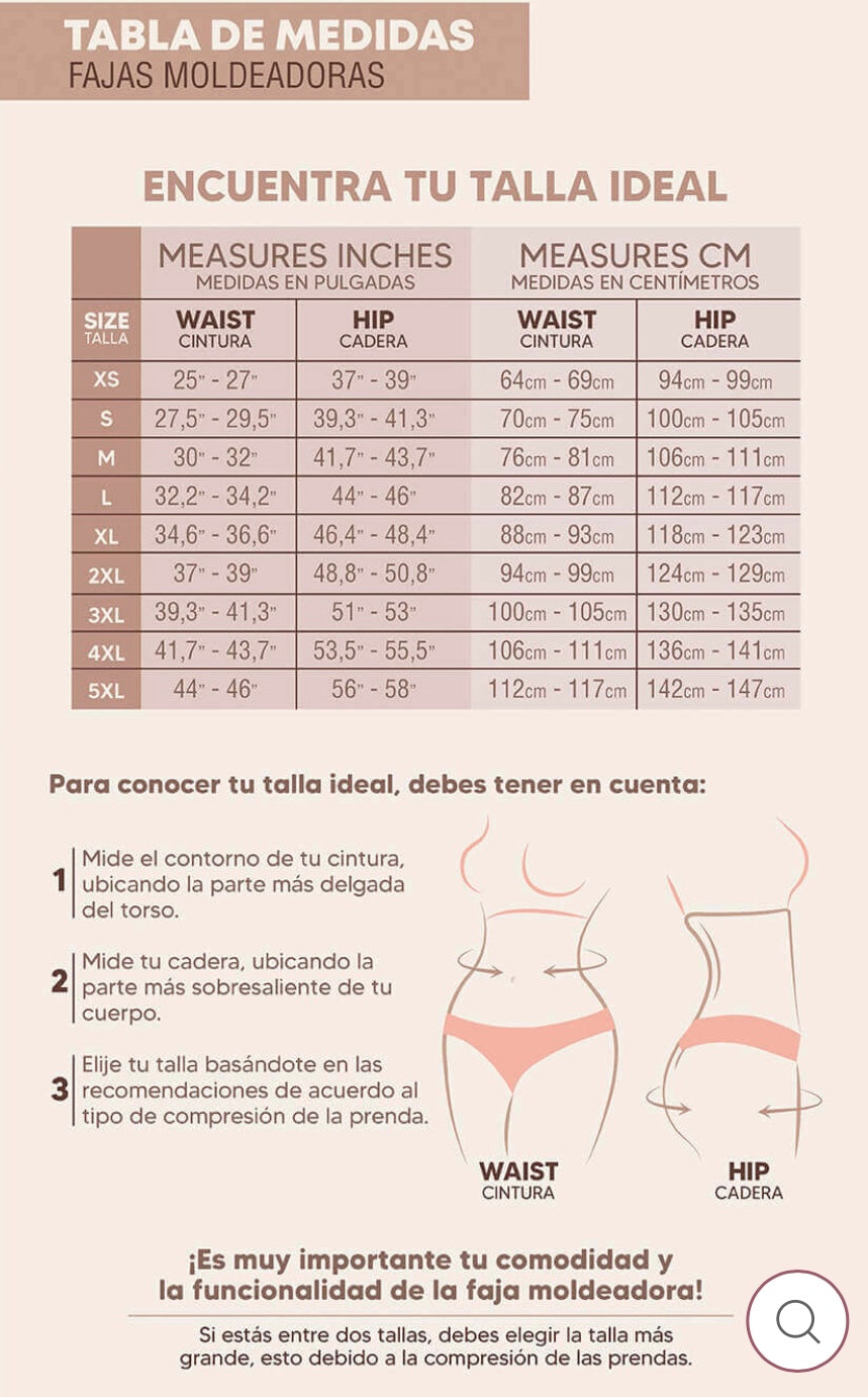 - Faja AFRODITA SMI7132 triple lifting invisible
- Vista trasera faja short ultrainvisible
- Faja talle alto encaje triple efecto lifting